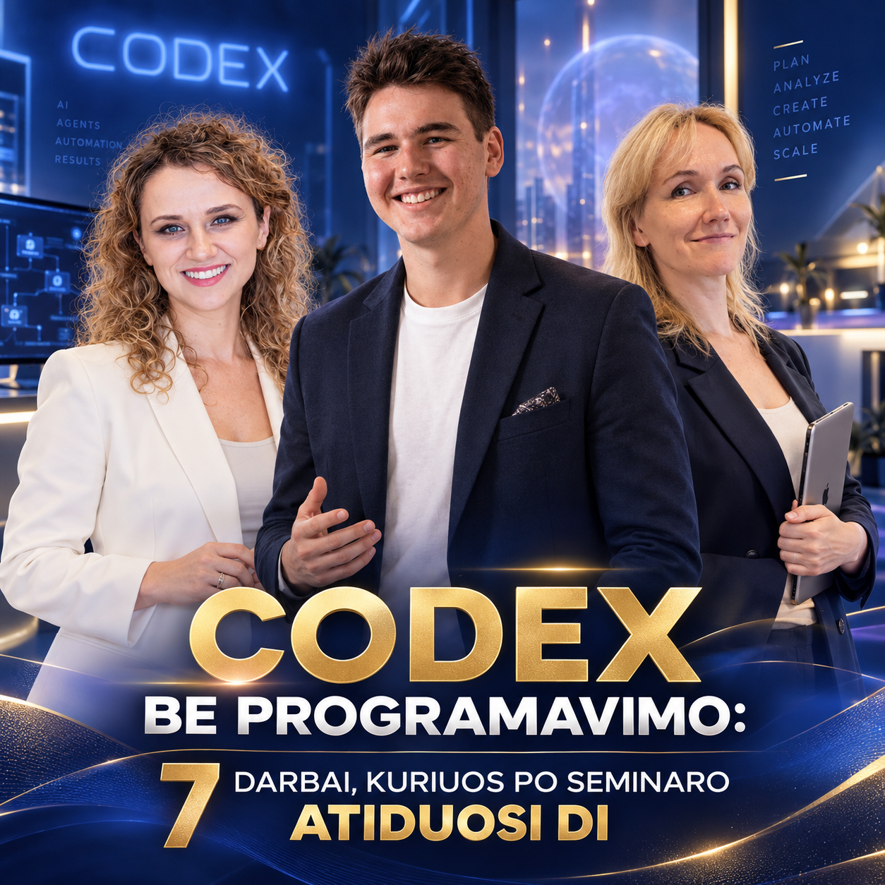 Codex seminaras — Ignas Zakarauskas, Virginija Kazlauskaitė ir Živilė Ašmenaitė