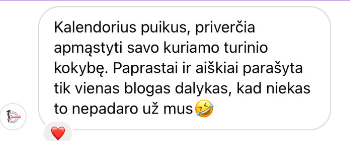 Atsiliepimas apie kalendoriu 1