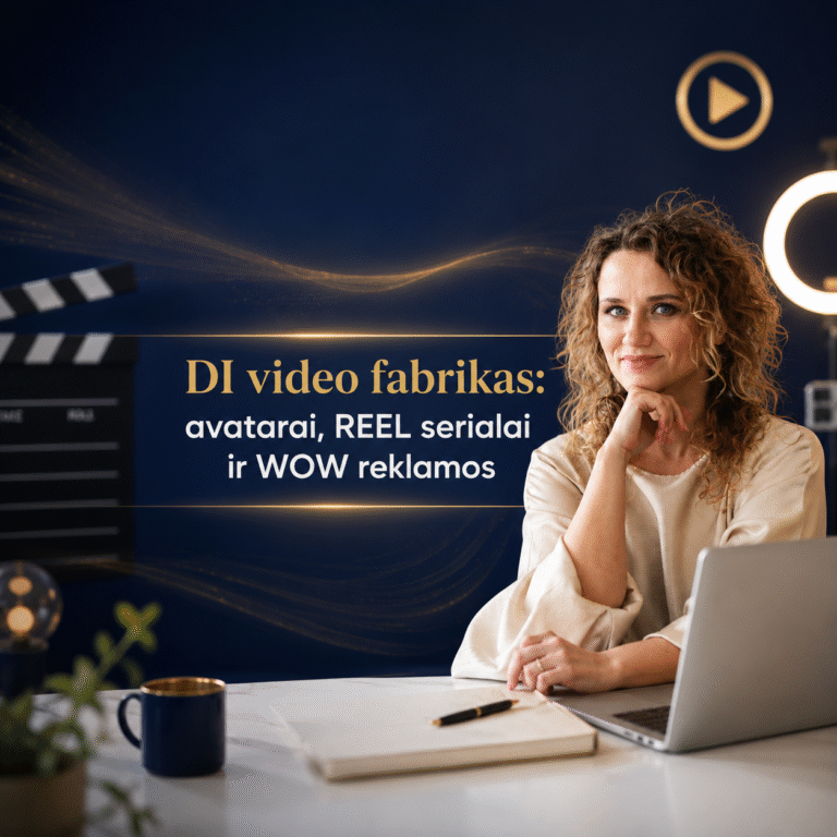 DI video fabrikas: avatarai, Reel serialai ir WOW reklamos
