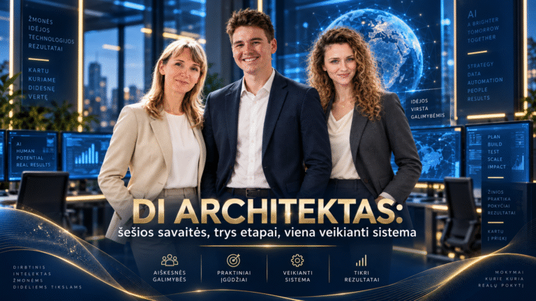 DI Architektas: savarankiškas agentų konvejeris